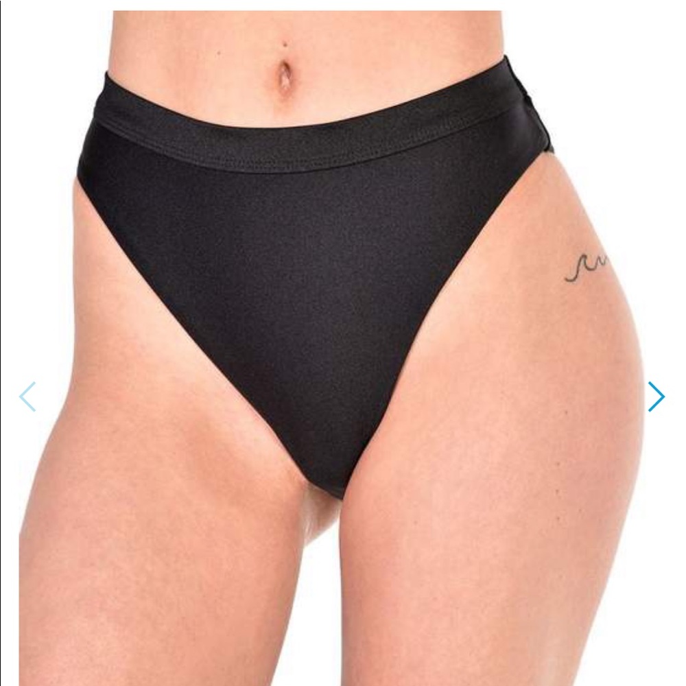 High waisted black shorts